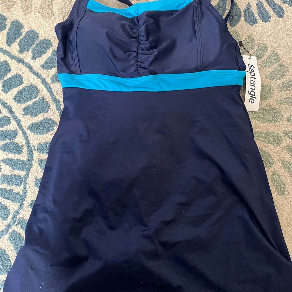 Navy and Blue Swimdress